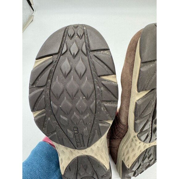 Merrell Womens Suede Slip-On Loafers Shoes 9 Brown Casual Hiking Outdoors - Picture 11 of 13